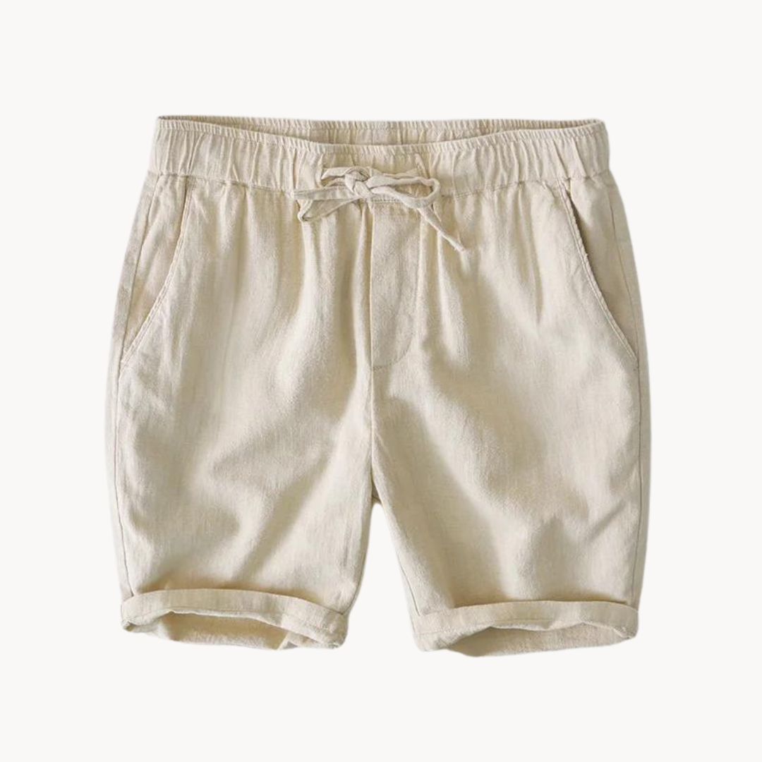 Laurino Cotton Linen Shorts