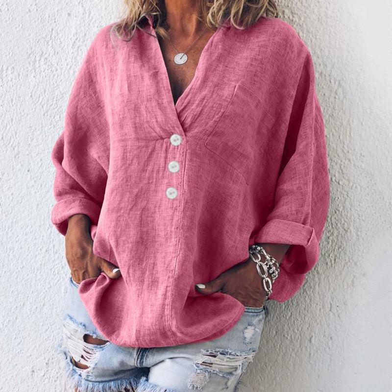 Maeve - Stylish Cotton - Linen Pullover