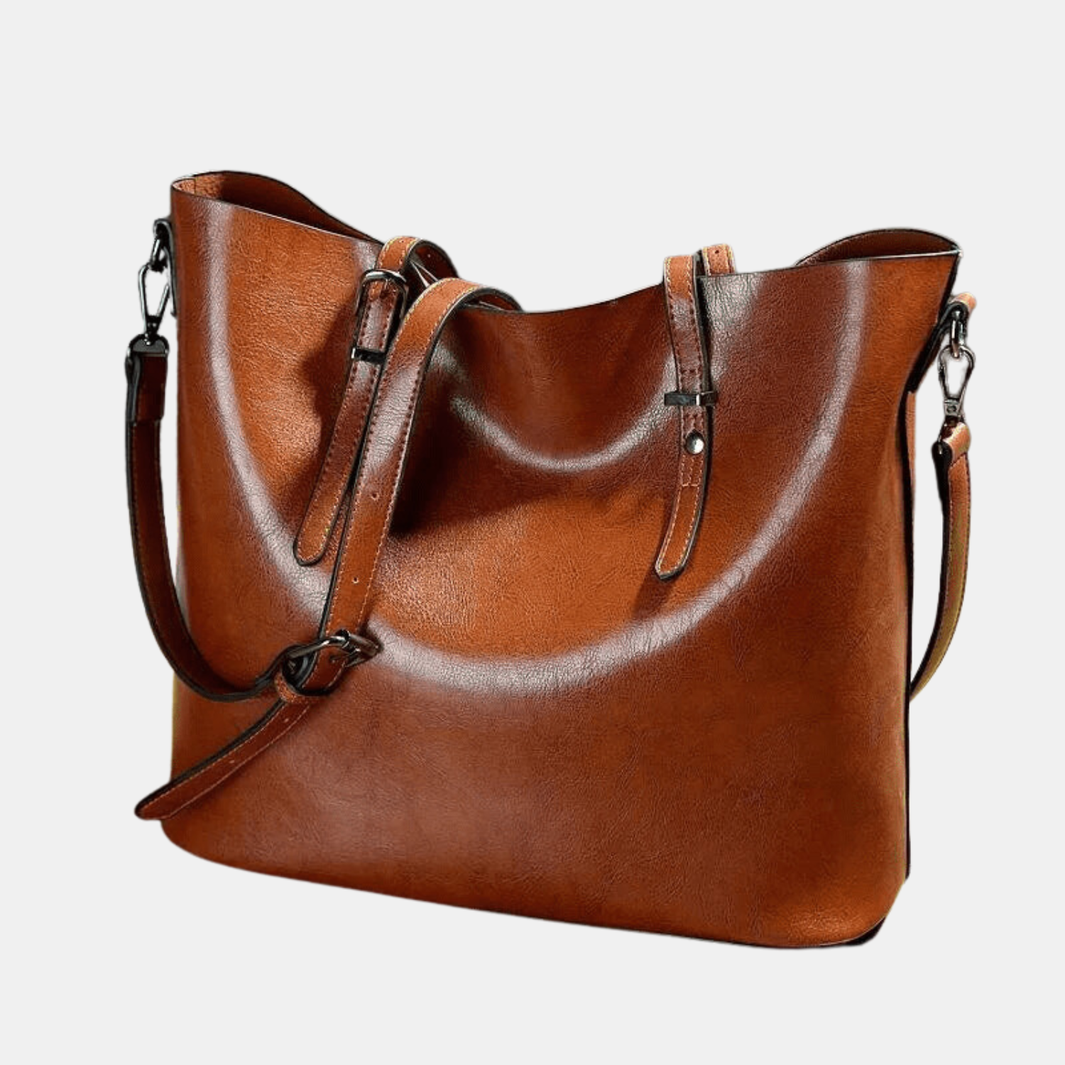 Nicole | Vintage leather shoulder handbag