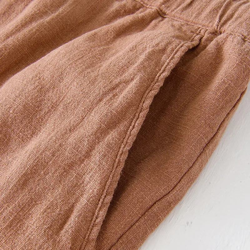 Laurino Cotton Linen Shorts