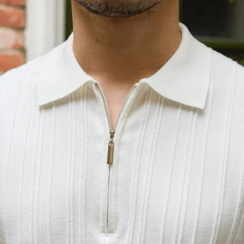 Positano Zipper Polo Shirt